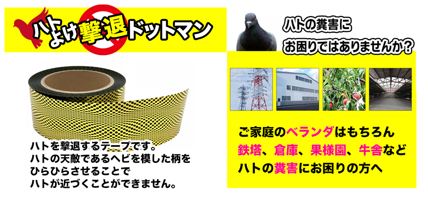 鳩よけ撃退ドットマン：九州福岡の通販代行の株式会社カドルシップ。